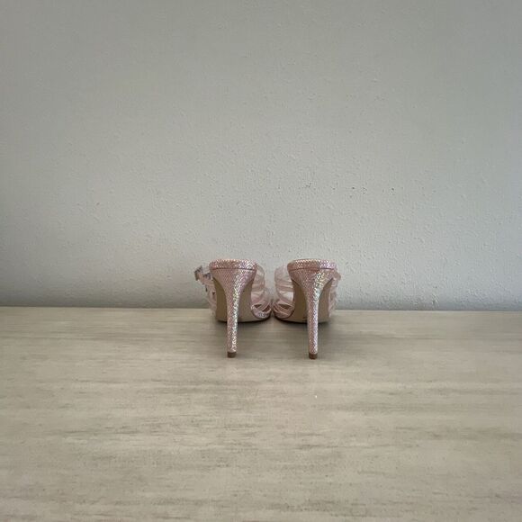 Kurt Geiger PIERRA VINYL MULE Pale Pink US 6 EUR 36 Party Heels - Picture 11 of 15